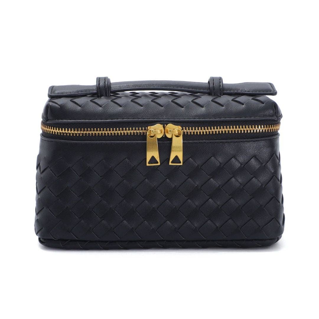 Adornia Woven Vanity Bag