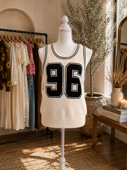 El chaleco de punto Varsity 96