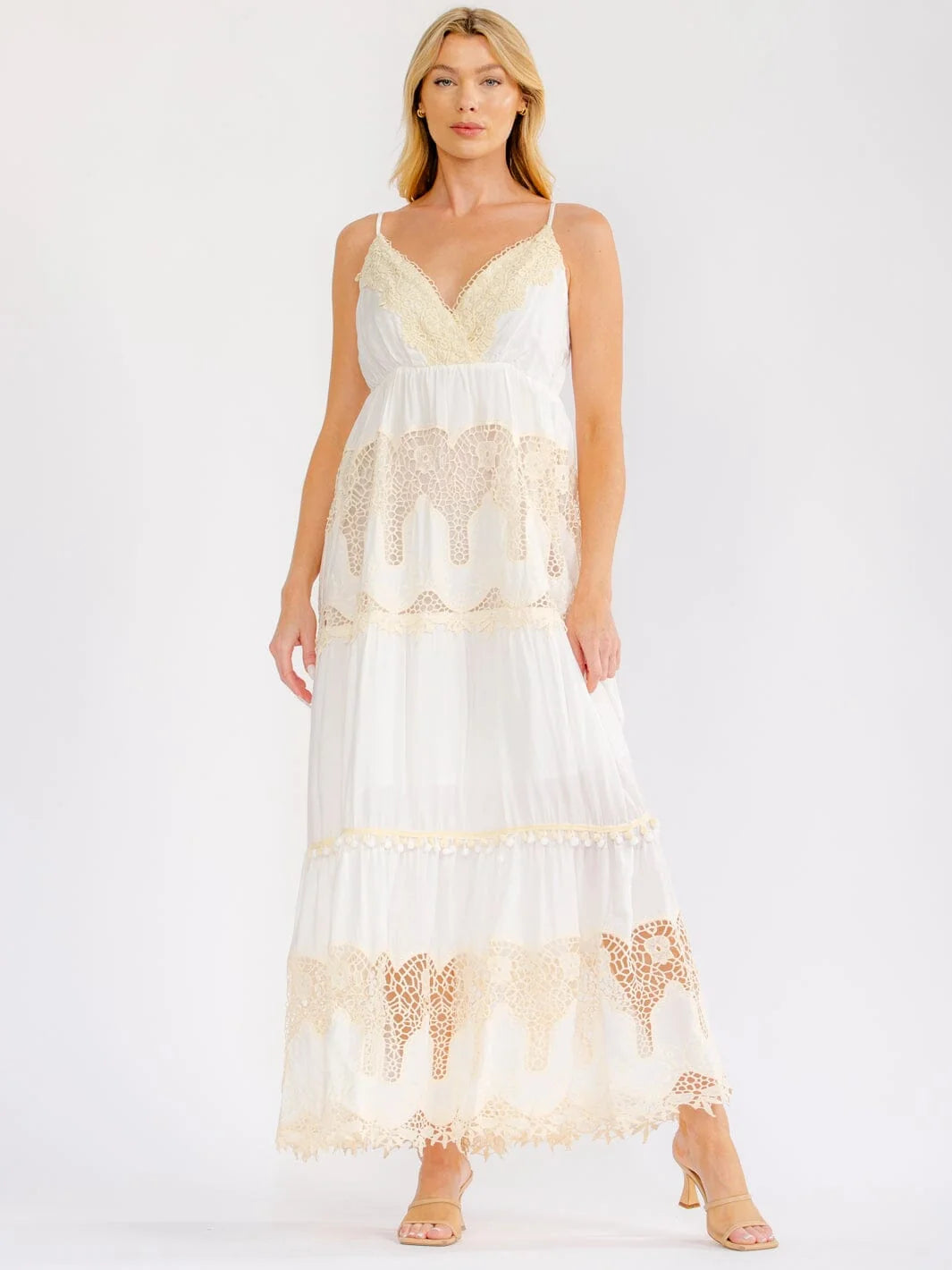 Boho Beach Floral Lace Resort Dress