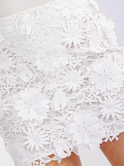 The Garden Bloom Lace Skirt