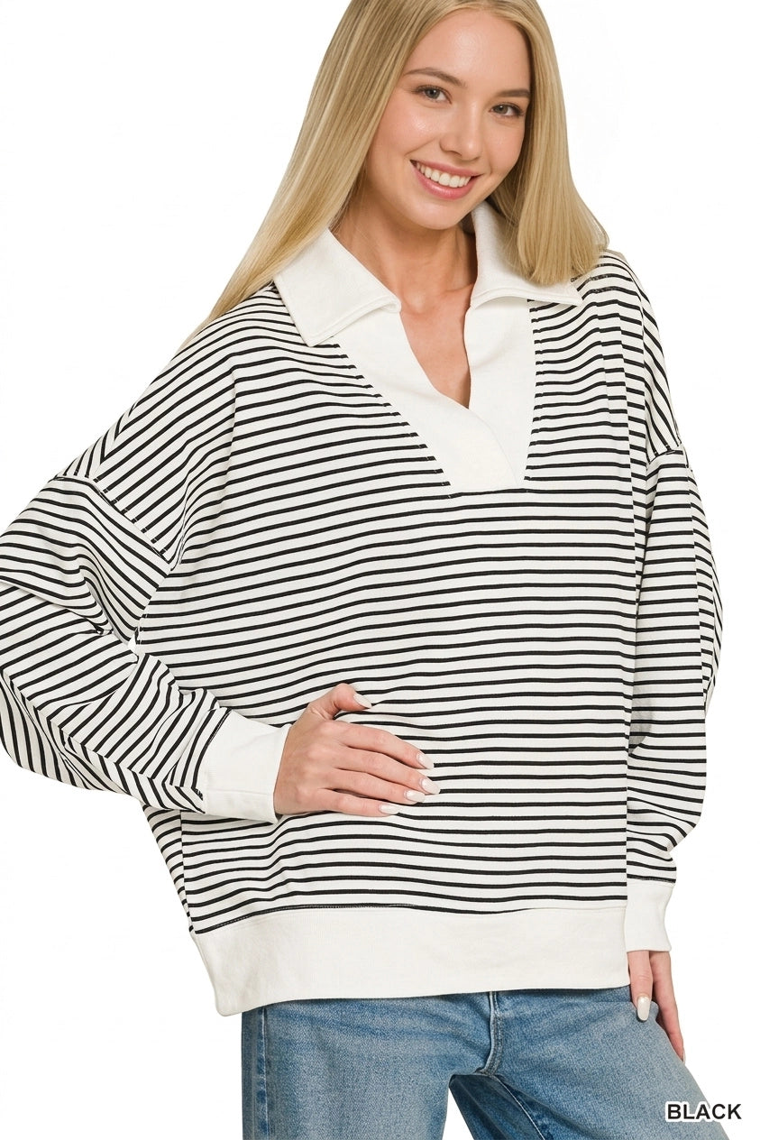 The Relaxed Stripe Sweater