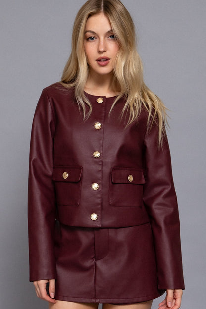 The Bordeaux Muse Jacket