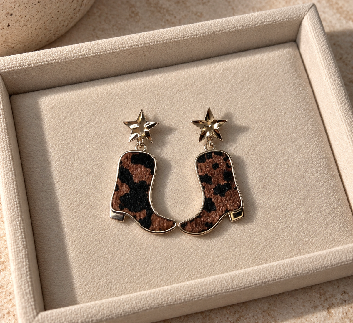 The Wild West Earrings - Silver Finish