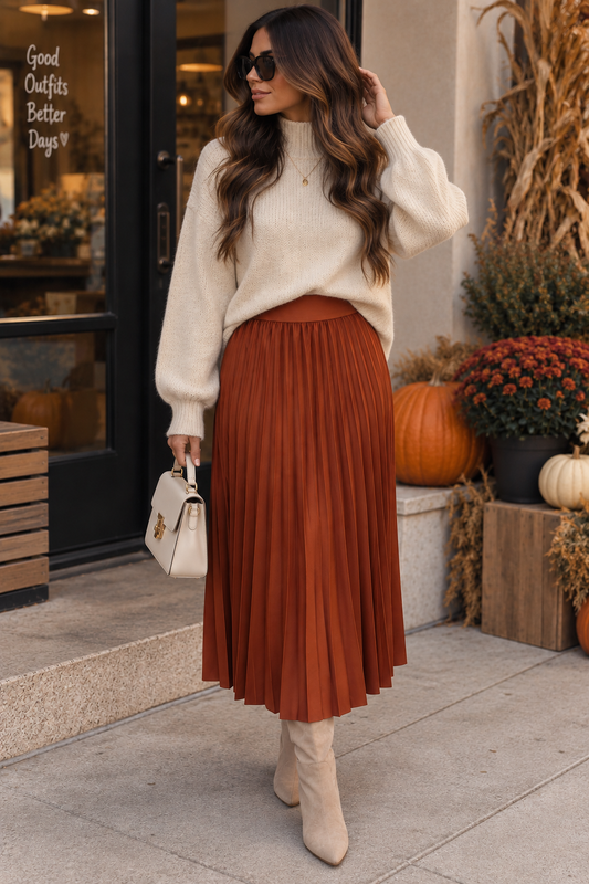 The Autumn Pleat Skirt