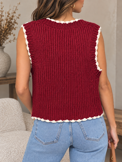 The Cherry Blossom Knit Vest