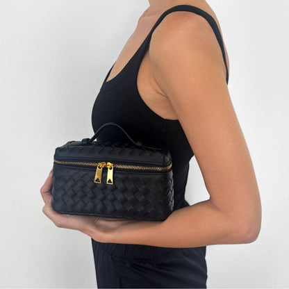 Adornia Woven Vanity Bag