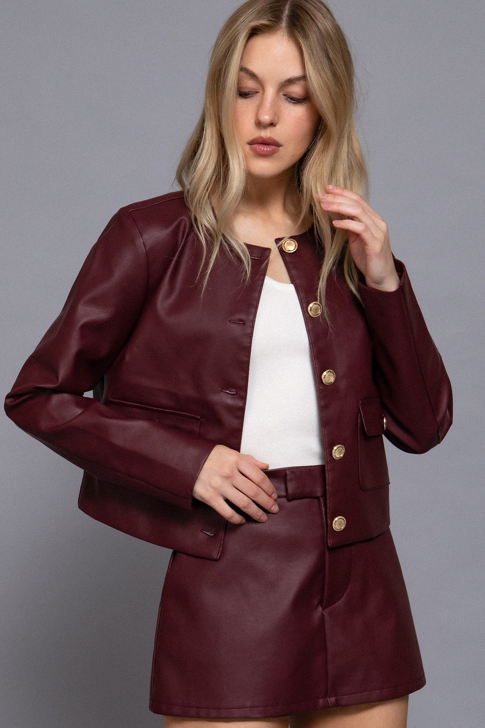 The Bordeaux Muse Jacket