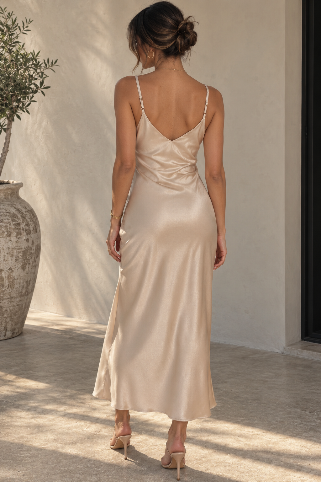 The Serena Satin Dress