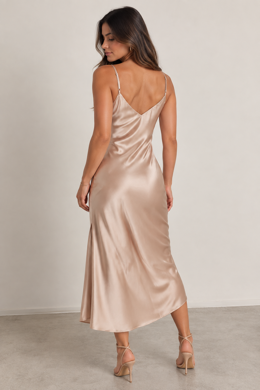The Serena Satin Dress