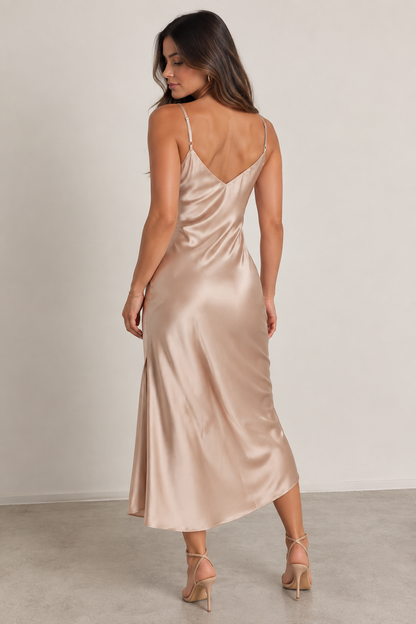 The Serena Satin Dress
