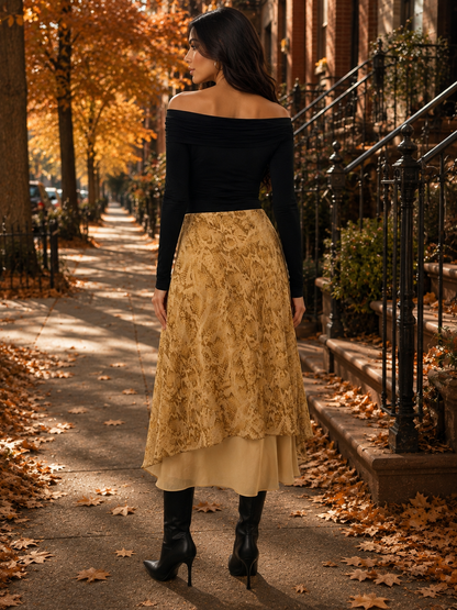 The Sienna Serpent Midi Skirt