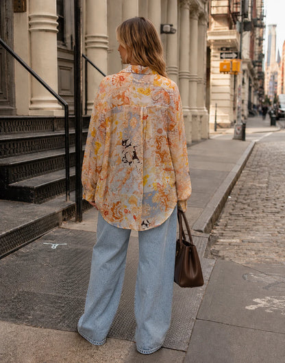 Floral Button-Down Top