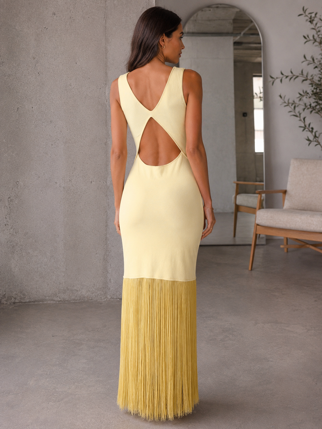 The Solana Fringe Dress