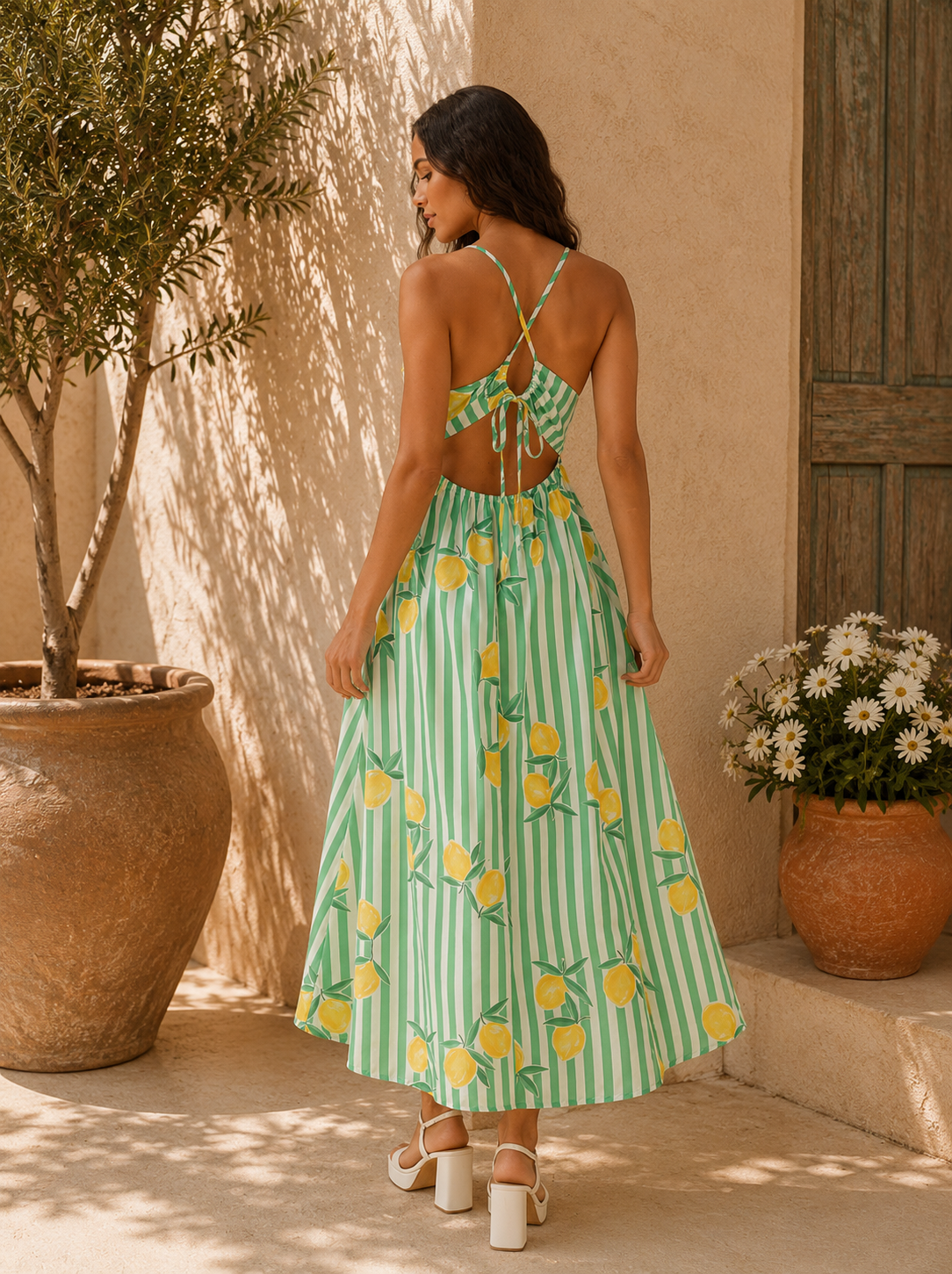 Amalfi Lemon Maxi Dress