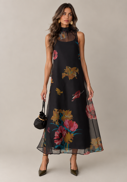 The Midnight Bloom Dress