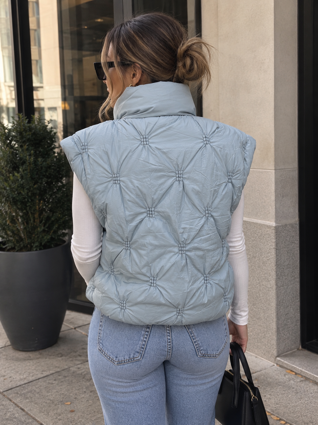 The Powder Blue Puffer Vest