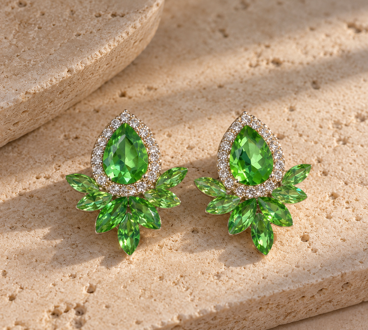 Teresa Earrings - Silver Finish