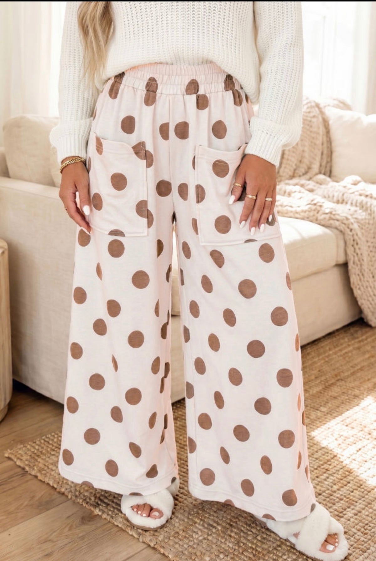 The Mocha Polka Dot Pants