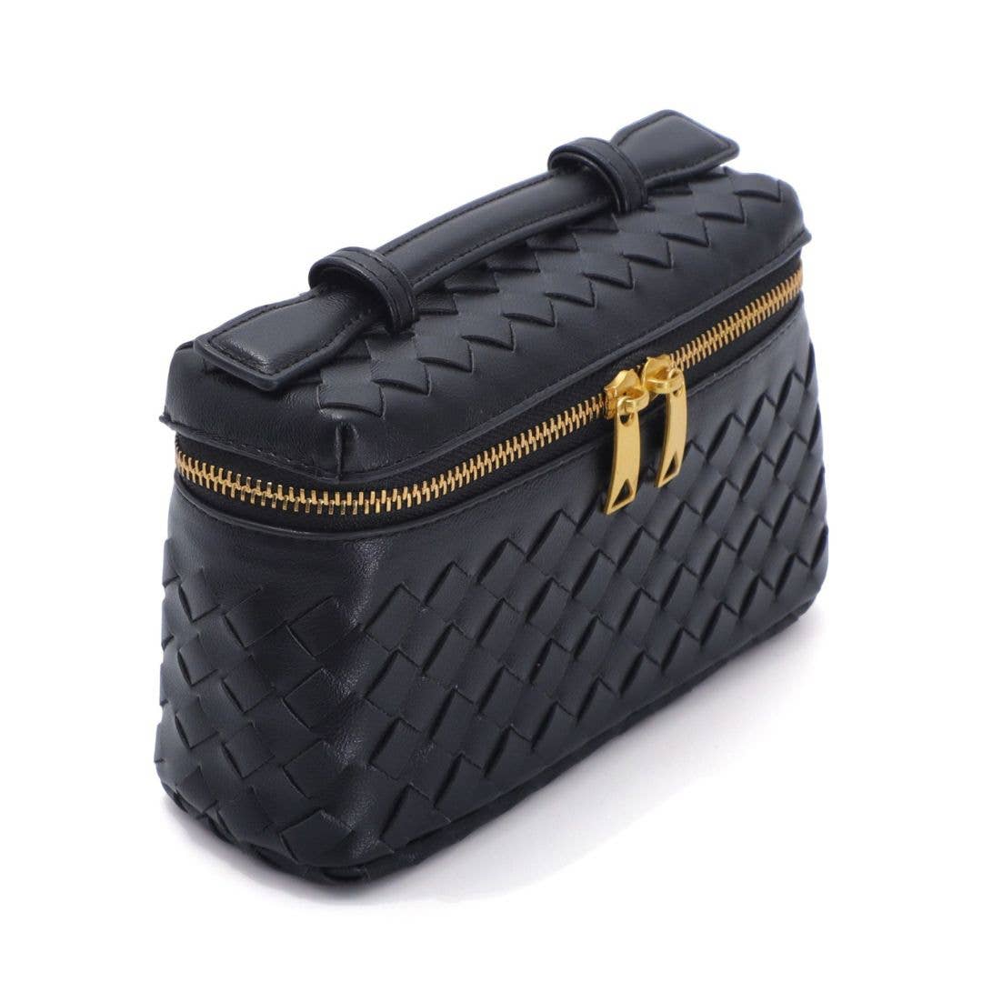 Adornia Woven Vanity Bag